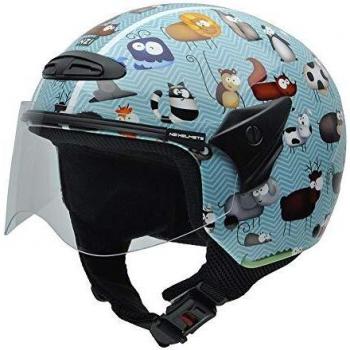 NZI 050269G711 Helix Jr Graphics Animals Casco de Moto, Talla 50-51