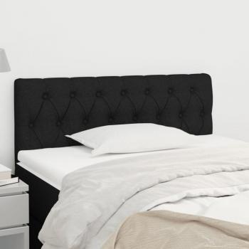 Cabecero de tela negro 100x7x78/88 cm VidaXL