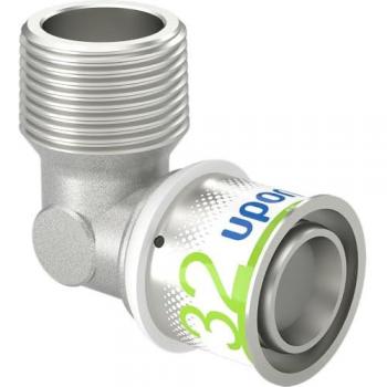 Codo de Presión Uponor S-Press PLUS 32 mm x 1 Rosca Macho 90°