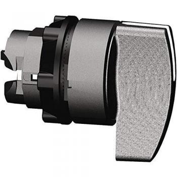 Schneider Electric ZB5AD2 Harmony Selector Switch Operator Head, Black, IP66, 2-Position Standard Handle, Ø22 mm