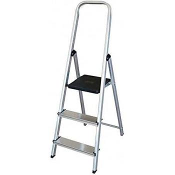 Q-Connect S0416162 ESCALERA DOMESTICA ALUMINIO 3 PELDA¾OS EN 131