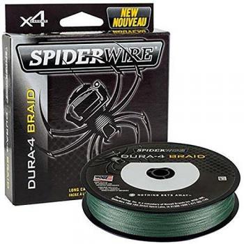 SPIDERWIRE Dura-4 Trenza 0,17 mm/15,0 kg-33 LB, Hombre, Verde/Musgo, 300 m
