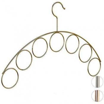 Percha de ropa y accesorios, diseño elegante, metal dorado, 3 mm de grosor, para blusas, bufandas y pañuelos