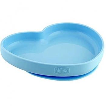 Chicco - Plato corazón con ventosa silicona 9 meses +