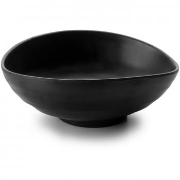 Lacor 63369 - Bol de melanina Oval, 24 x 20 x 9, Negro
