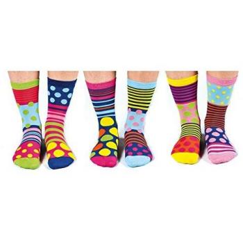 United Oddsocks - Caja De Regalo 6 x Calcetínes Coloridos