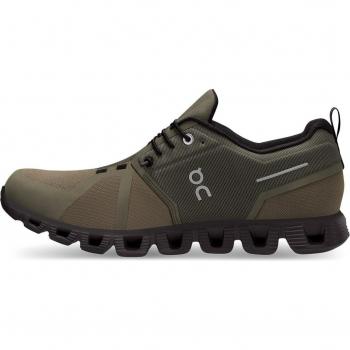 On Cloud 5 Waterproof Men's Running Shoes, UK 11.5 Olive/Black