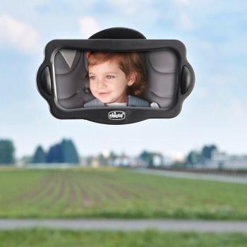 Chicco - Espejo Retrovisor delantero para el contacto visual trasero del niño, color negro