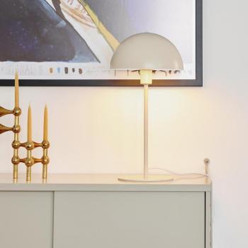 Lámpara de mesa Nordlux Ellen 20 E14 Beige, 40 cm, estilo moderno con interruptor de palanca, IP20