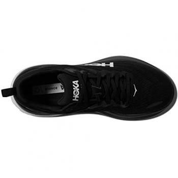 HOKA Men's Bondi 8 Road Running Shoes, Black/White, Size 11.5 W