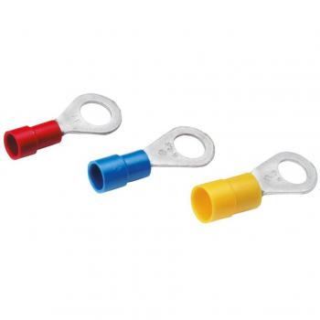 Insulated Yellow Copper Ring Lug 4-6 mm² (100 pcs)