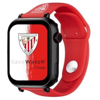 Reloj Inteligente SaveFamily Plus 4G Edición Athletic Club Bilbao para Niños - Silicona Roja, Llamadas, Vídeo, Face ID, UltraSlim, Bluetooth, App Store