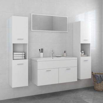 Juego de muebles de baño de madera de ingeniería blanco Día y Noche