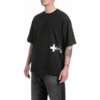 Replay - Camiseta de hombre de manga corta y cuello redondo, modelo Mmg335.000.23454