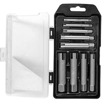JBM Set Extractor de Machos de Roscar Rotos 53502 - Conjunto Extractor De Cinta De Hilo Roto, incluye herramientas para extraer machos de roscar rotos, fabricado en acero resistente, diseño