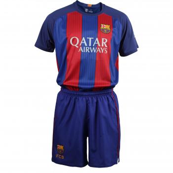 FC BARCELONA- Conjunto 1ª Equipación Infantil 2016-2017, Réplica Oficial NEYMAR- Talla 8 años