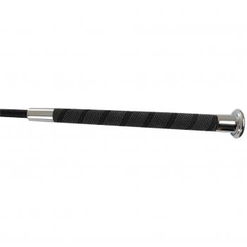 Rojo Caballo Dressage – Látigo con acabado plata Top Equipo de entrenamiento, negro