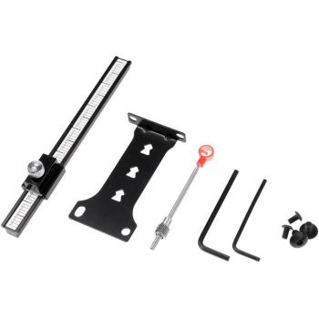 Gazechimp Montaje Soporte con Tornilos de Aluminio Ajustable Tiro con Vista de Punto Ligero Deportes Al Aire Libre Micro Corrección