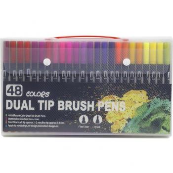 DAM Set 48 Rotuladores BLACK LINE de doble punta
