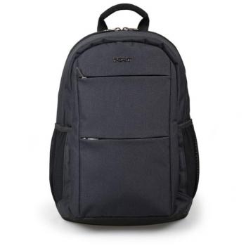 Mochila informal Port Designs 135174 para portátil, color negro, dimensiones 32 x 44 x 18 cm, fabricada en tereftalato de polietileno (PET)