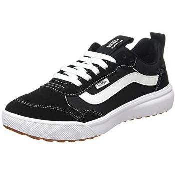 Vans Range EXP Suede Trainers - Black/White - Male - Size: 10.5 UK