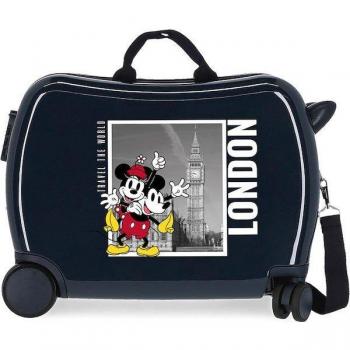 Disney Mickey y Minnie Maleta Infantil Rígida 2 Ruedas Multidireccionales Londres Correpasillos 34L