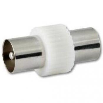 Adaptador Coaxial Kathrein EMU 01 - Conector Macho/Macho, IEC, Metalizado