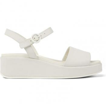 Sandalias de cuña Camper Misia en blanco