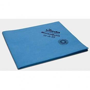 Bayeta Vileda MicronQuick de Microfibra Azul - Pack de 5 Unidades (38 x 40 cm) - Resultados de Limpieza Increíbles