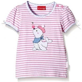SALT AND PEPPER B T-Shirt seaside stripe-Camiseta Bebé-Niños    Rosa