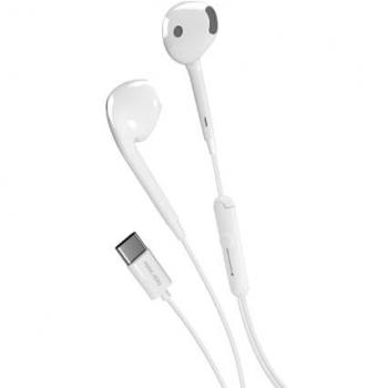 Auriculares Alámbricos Dentro de Oído USB Tipo C para Música y Llamadas - Color Azul