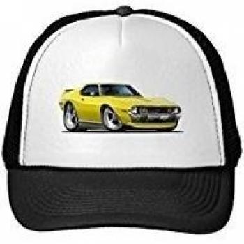 Funny 1971-72 Javelin Yellow Car Trucker Hat
