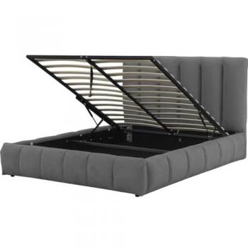 Cama Annie con arcón 140 x 190 cm - Gris