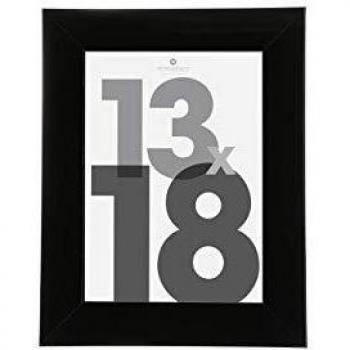 Marco de fotos negro de madera y cristal 13 x 18 cm - Atmosphera creador de interiores