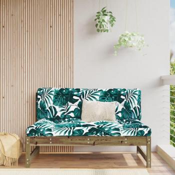 Sofá central 120x80 cm en madera impregnada de pino Marrón