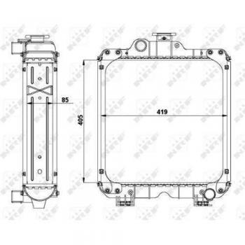Radiador de refrigeración del motor NRF 54098