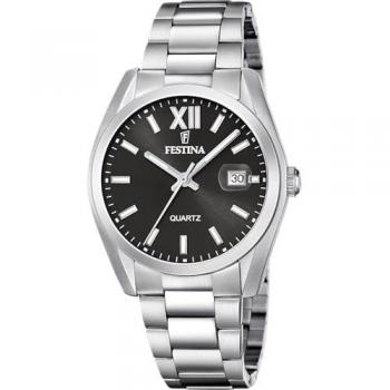 Festina Men's Classic Silver Stainless Steel Watch F20707/6