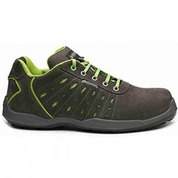 BASE Protection ACE Calzado de Seguridad para Hombres y Mujeres, Gris Oscuro Verde, Talla 43 EU