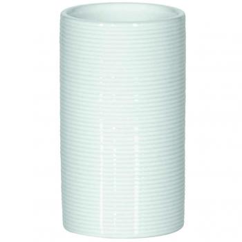 Portacepillos de Dientes Tube Ribbed 6 x 10,5 cm Gres Blanco Spirella