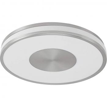 Plafón LED RGB CCT Lindby Fjella moderno en gris, hecho de metal, para salón y comedor, 1 lámpara