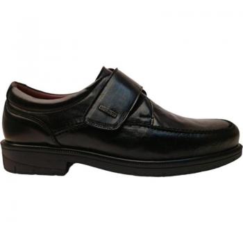 Zapato Derby DECORP de Piel con Cierre de Velcro y Suela de Gel Antideslizante Szpilman en color Negro para Hombre