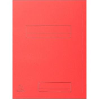 Exacompta 335008E - Subcarpetas con 2 solapas Super (5 packs de 50 unidades, 210 g/m2) - Rojo