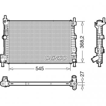 Radiador DENSO DRM44045 - Componente Original de Alta Calidad para Refrigeración del Motor