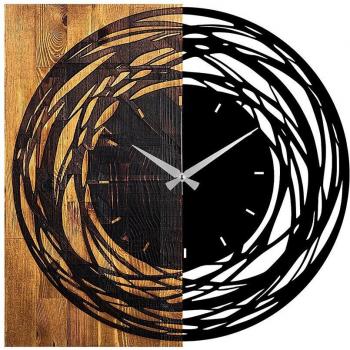 Reloj de Pared Madera Decorativa Estilo Rotaciones 58x58cm
