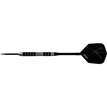 Bulls X X 2 X de Grip X 2 Steel Dart, Negro/Plata, 24 g