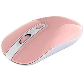 cimetech Ratón Inalámbrico, Ultra Delgado Silencioso Ratón, Ratón de Viaje Portátil 2.4G con Receptor Nano, para Computadora Portátil, PC, Portátil, Computadora, Macbook