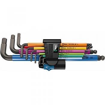 Wera 950 SPKL/9 SM HF Multicolour L-key set metric BlackLaser with hol