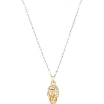 Colgante Skull Itemporality en Plata Chapada en Oro con Circonitas