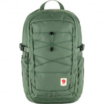 Mochila Fjällräven Skule 28L Verde Patina - Mochila de senderismo, capacidad de 28 litros, material resistente al agua, diseño ergonómico con correas acolchadas, múltiples compartimentos y bolsillos
