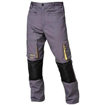 Wolfpack 15017100 - Pantalon de trabajo Gris/Negro, Talla 46/48 L